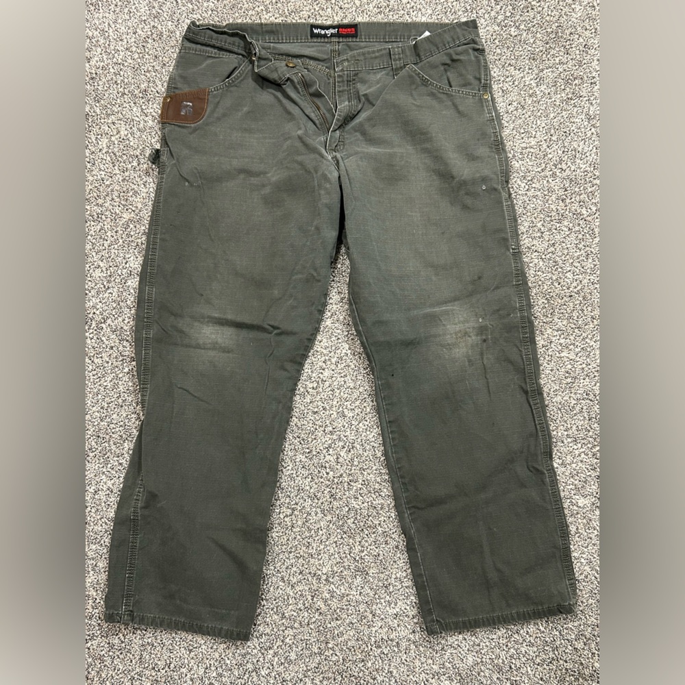 Wrangler Riggs Men’s Green Cargo Pants 40 x 30